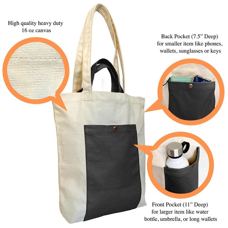 custom women's tote handbags letters print shopping canvas tote bag cotton grocery cotton tote bag