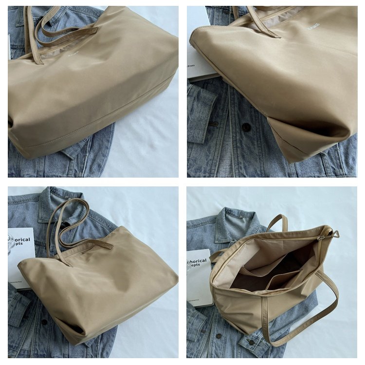 OEM ODM Waterproof Custom Nylon Women Hand Bag Ladies Tote Shopping Bag
