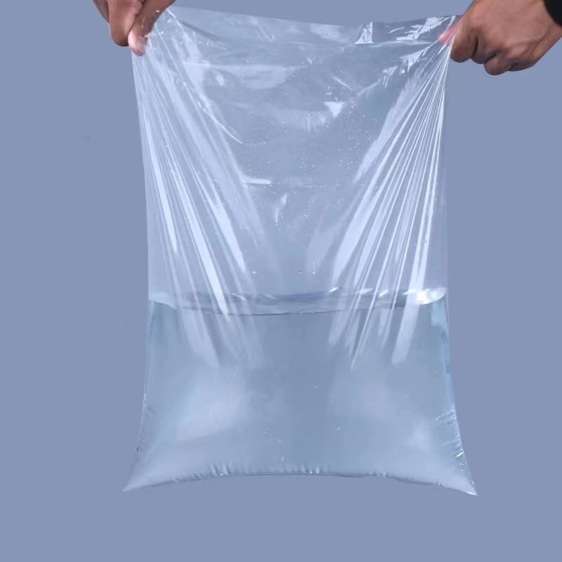 Custom Business Moisture Proof Waterproof Dust Inner Film Disposable Flat Thick Clear Pe Large Plastic Food Packaging Bag