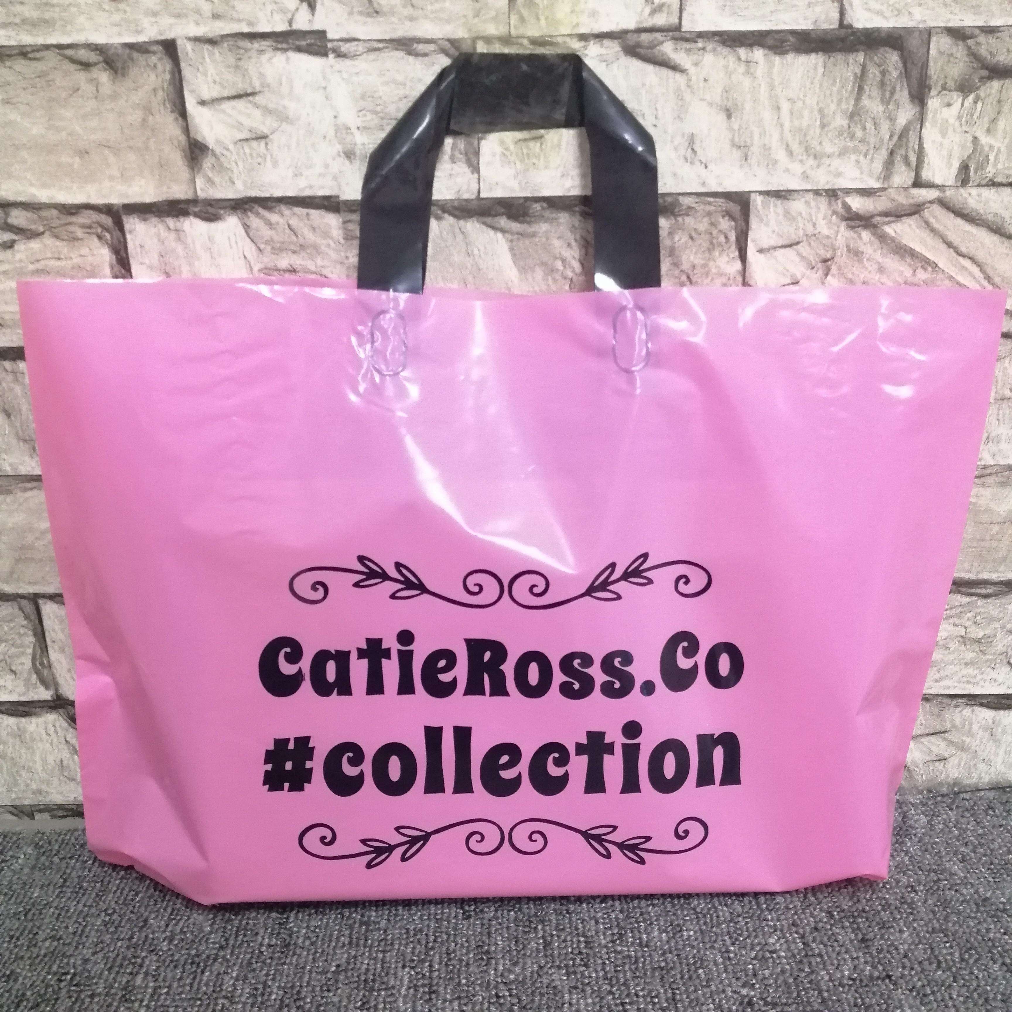 Fashion handbag clothing gift shopping thickened plastic tote bag