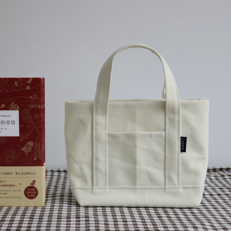 Wholesale Cotton Canvas Tote Hand Bag Portable Small Blank Cotton Canvas Shopping Bag Mini Cotton Canvas Bag