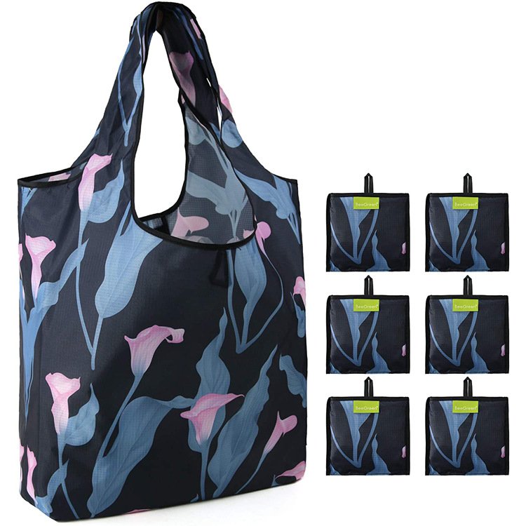 Cheapest Portable Large Thick Reusable Custom Foldable Shopping Bag Wholesale Price Sustainable Rpet For shopping bagfor women