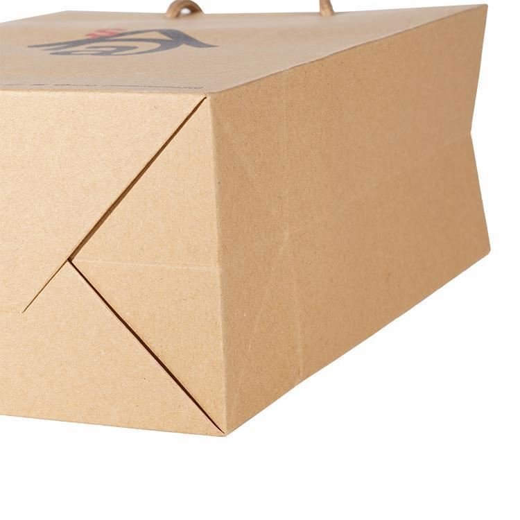 Personalized sack laminated kraft custom print logo shopping bags with logos for gifts