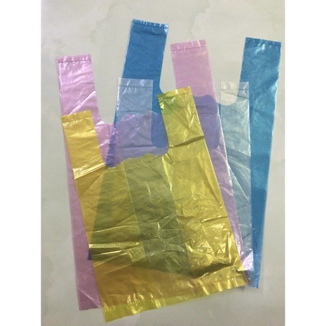 Convenient plastic bag made of super flexible material for shopping