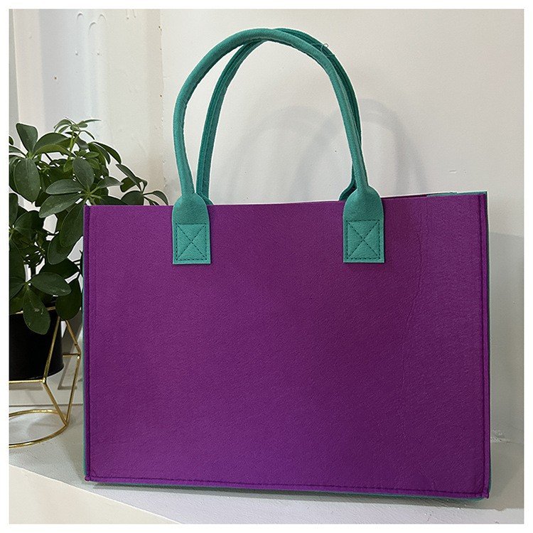 Top Sale Ladies Felt Handbag Tote Felt Bag Wholesale Felt Shopping Bag