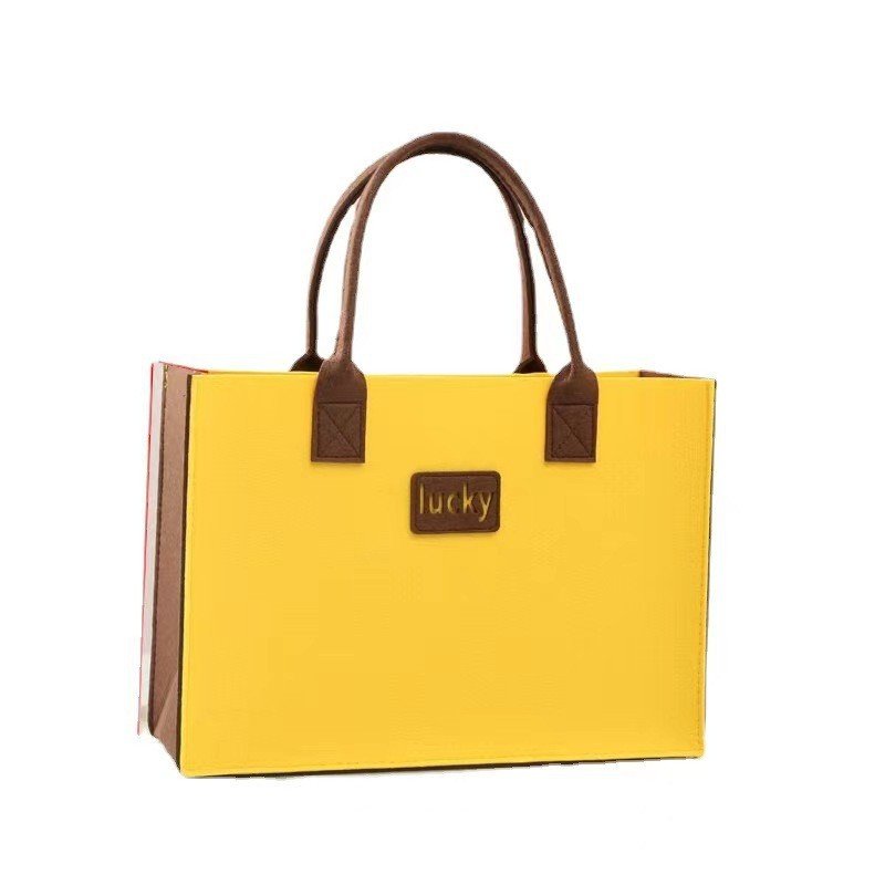 Top Sale Ladies Felt Handbag Tote Felt Bag Wholesale Felt Shopping Bag