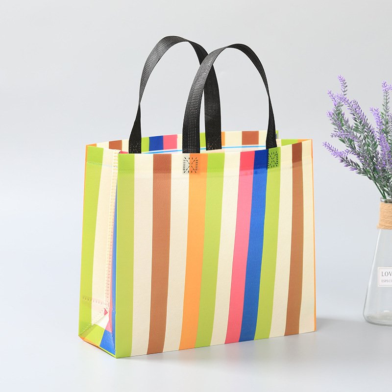 Custom Logo Printed Promotional Reusable Grocery Tote Bag Gift Heavy Duty Pp Non Woven Shopping Bag Non-woven Bag