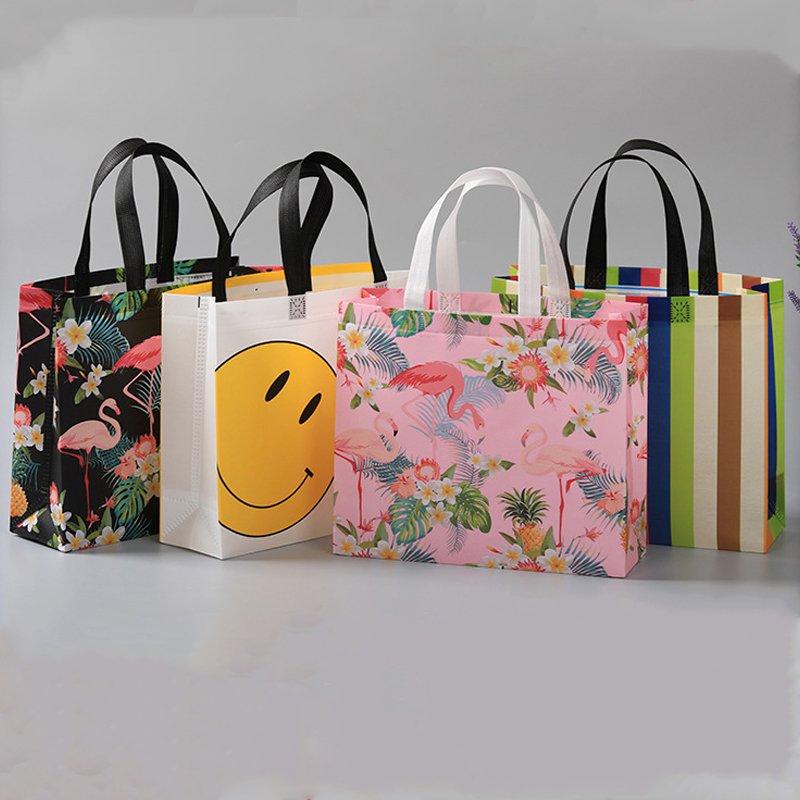 Custom Logo Printed Promotional Reusable Grocery Tote Bag Gift Heavy Duty Pp Non Woven Shopping Bag Non-woven Bag