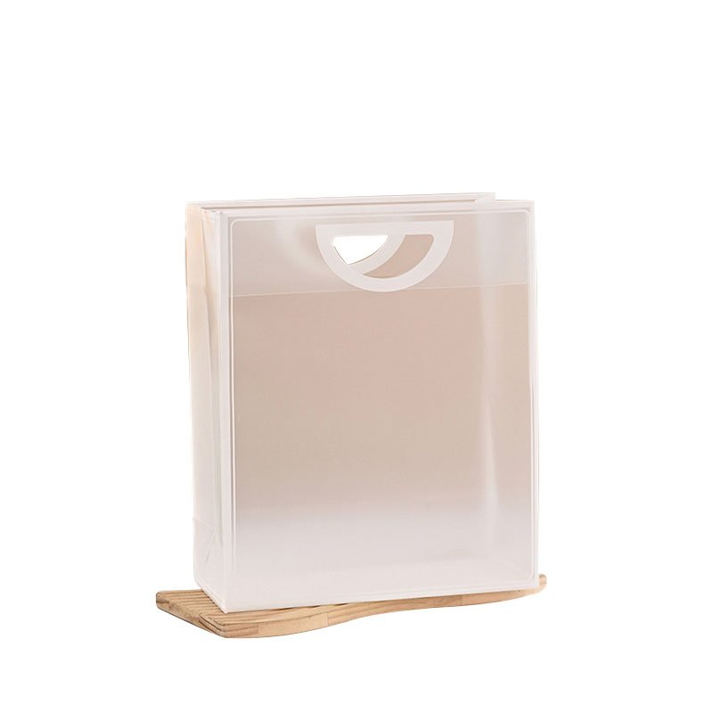 Wholesale Custom PVC Plastic Transparent PP Shopping Bag Gift Clothing Packaging Frosted Handbag