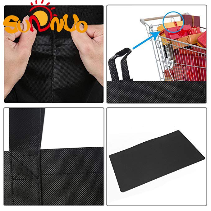 Reusable Grocery Bags, TEOYALL 6 Pack Eco Friendly Large Foldable Grocery Tote Bag Heavy Duty Washable Shopping Bags (6 Pack)