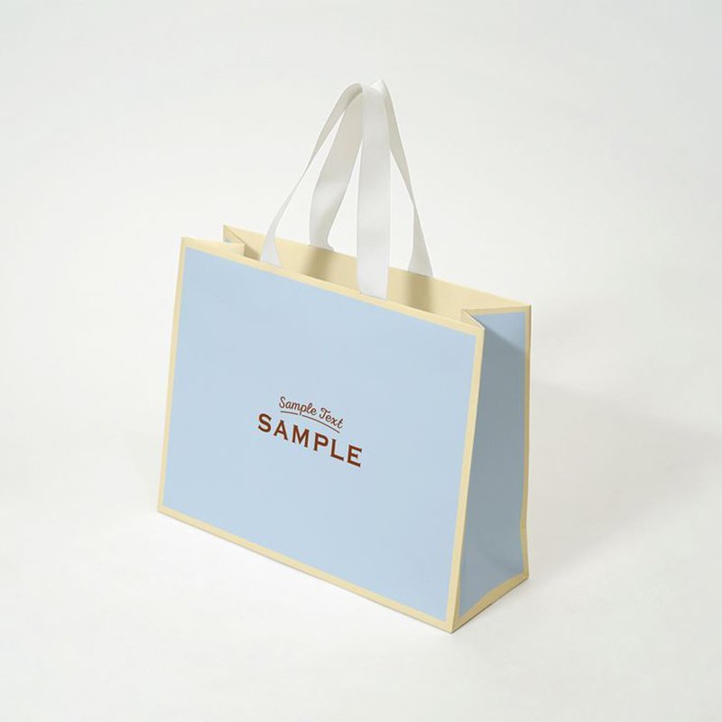 Custom Print Logo Elegant White Black Gift Paper Bags Pink Luxury Clothing Boutique Paper Shopping Bag With Ribbon Handle