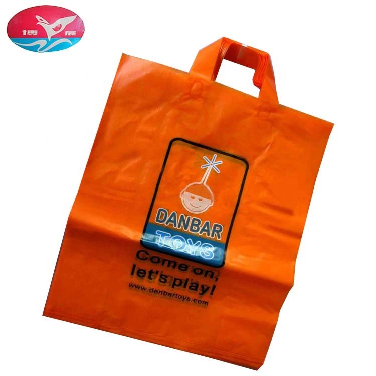 Hot sale customized PE handbag environmental protection material plastic shopping bag for daily packaging