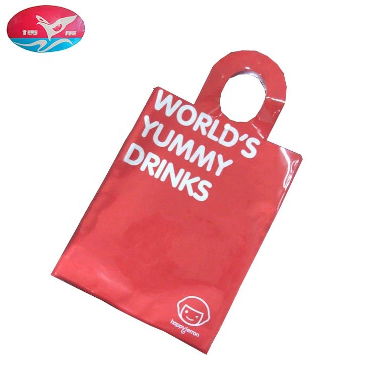 Hot sale customized PE handbag environmental protection material plastic shopping bag for daily packaging