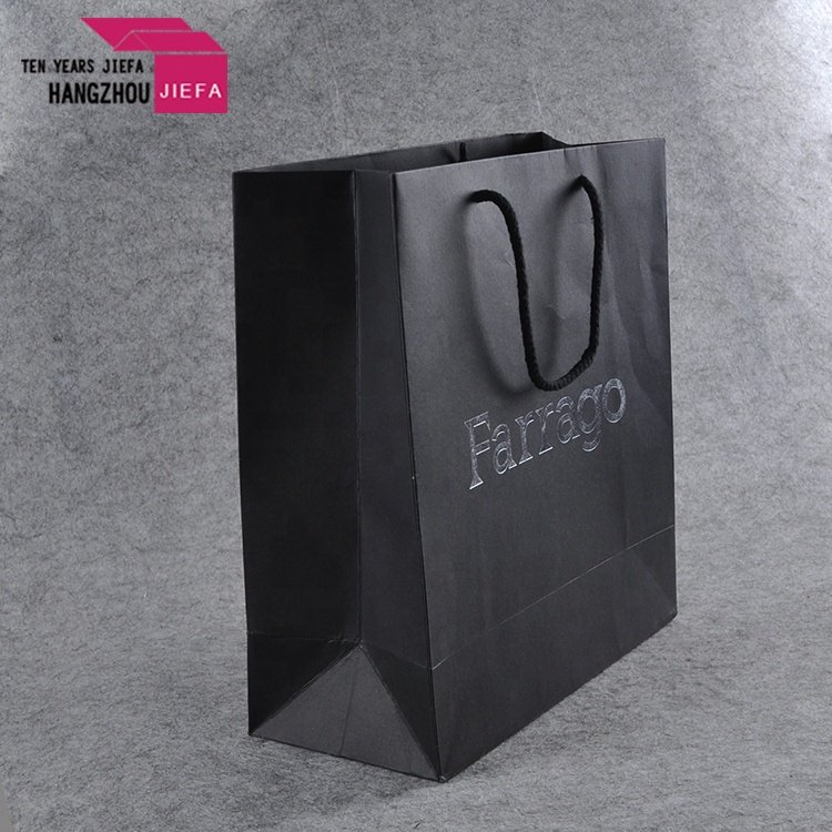 High Quality Clothing Store Packaging Boutique Shopping Paper Bags with handles