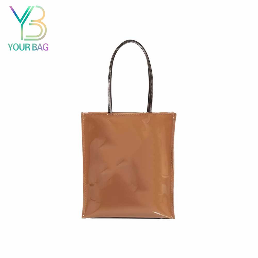 Hot Selling Good Quality Double handle Small Korean PVC tote Shopping bag with Custom Printed logo