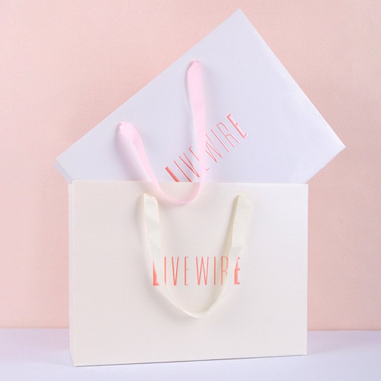 Custom Printing With Logos Luxury Shopping Paper Bags For Clothing Shoes