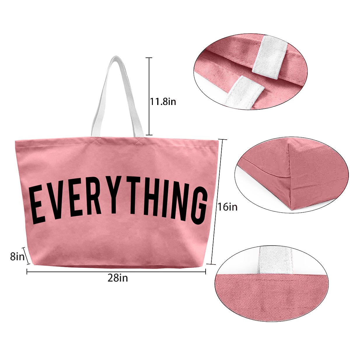 Personalized New Style High-Capacity Shoulder Bag Big Size Storage Canvas Bag Fashion Shopping Tote Bags With Customized Print