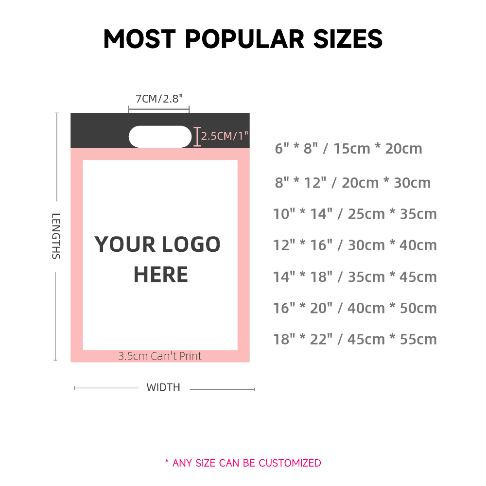 Hot Selling Custom Logo Size Waterproof Bags For Shopping Fold Thank You Shopping Bag Plastic Shopping Bag
