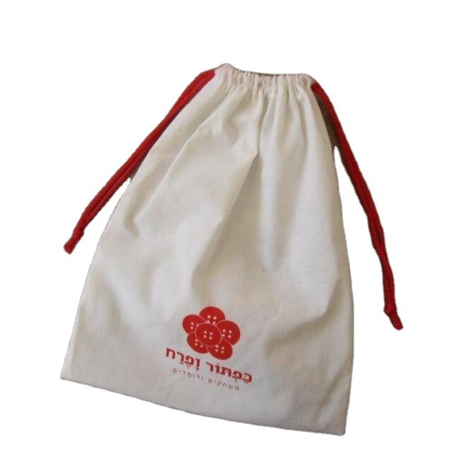 Cotton Drawstring Bag Custom Printed Sports Canvas Nylon Drawstring Backpack Cotton Drawstring Bags with logo