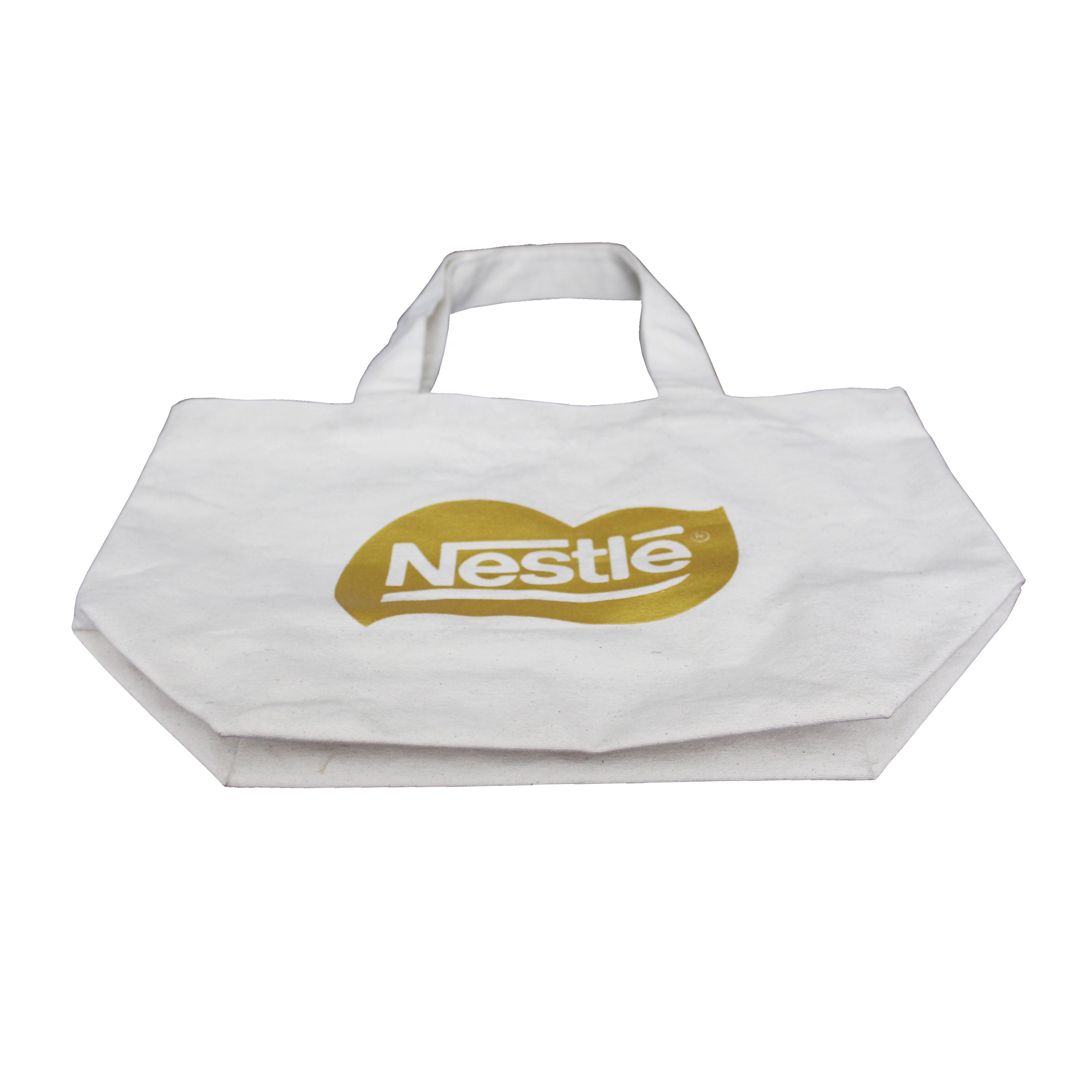 Custom Logo Printed Eco Friendly Reusable Plain Bulk Large Organic Calico Cotton Canvas Grocery Shopping Tote Bag