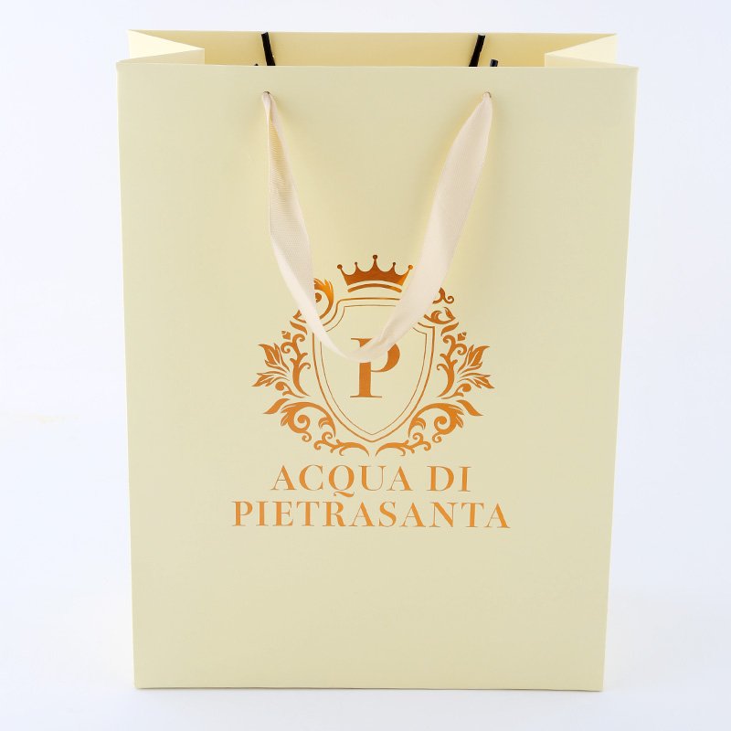 Wholesale Bags for Own Black Paper Handle White Clothing Gift Logo Custom Shopping Retail Luxury custom paper shopping bags
