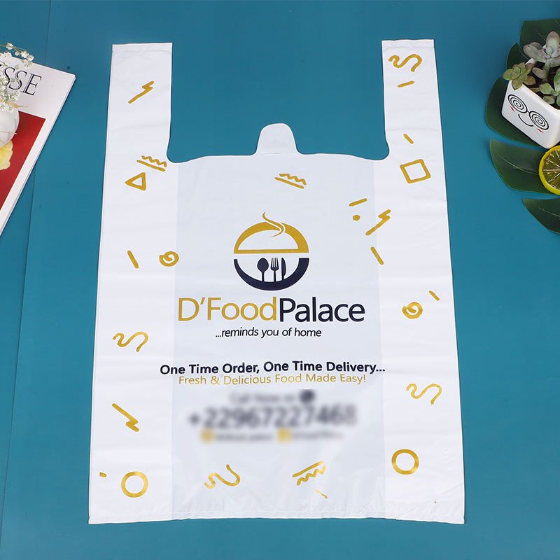 Wholesale Degradable T Shirt Shopping Plastic Bag Custom T-shirt Packaging Plastic Bag