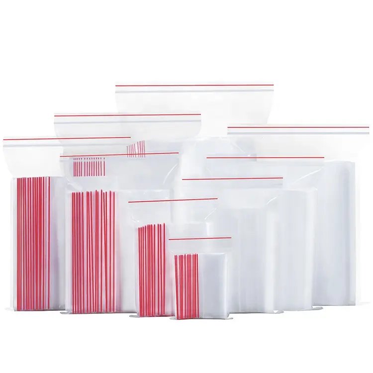 Manufacturing Transparent Plastic zipper Fruit Vegetable food preservation Kitchen Storage Packaging Bag