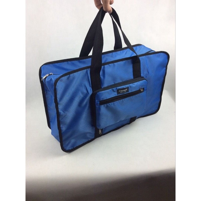Foldable waterproof travel polyester bag fitness bag lightweight hand luggage bag