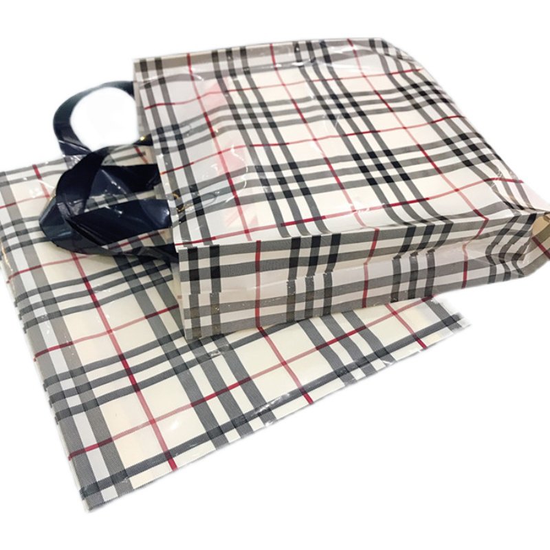 Durable reusable shopping bag with own logo shopping gift plastic custom plastic bag shopping
