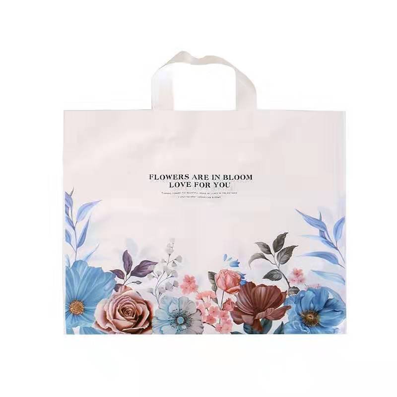 Durable reusable shopping bag with own logo shopping gift plastic custom plastic bag shopping