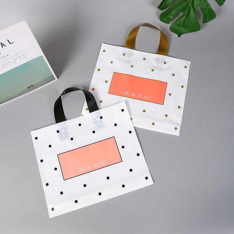 Durable reusable shopping bag with own logo shopping gift plastic custom plastic bag shopping