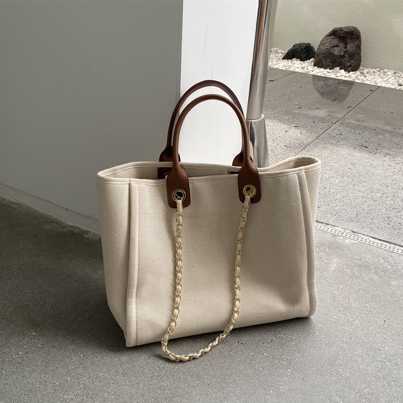 Wholesale Top Quality Tote Bag Custom Logo Canvas Printed Shopping Bag With Zipper Bohemian Fashion Beach Bag