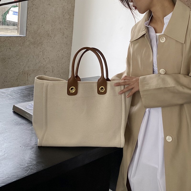 Wholesale Top Quality Tote Bag Custom Logo Canvas Printed Shopping Bag With Zipper Bohemian Fashion Beach Bag