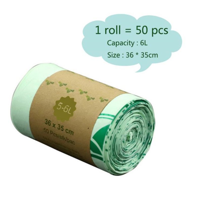 wholesale factory customized eco-friendly biodegradable compostable flat open shopping bags garbage bags on roll from China
