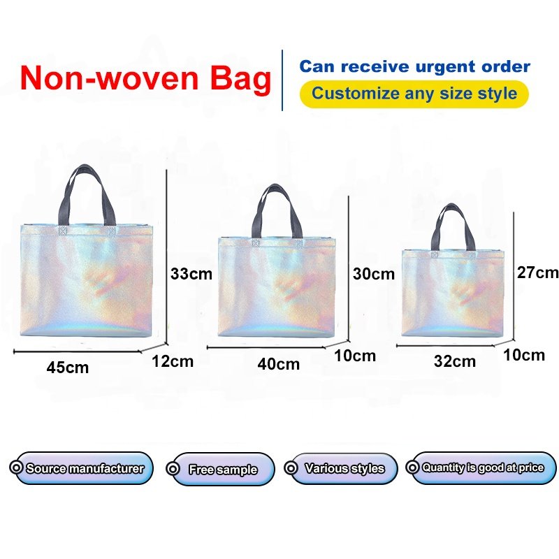 ZP RTS in stock Custom Environmentally Friendly Inexpensive Reusable Non-Woven Daily Shopping Bags With Logo