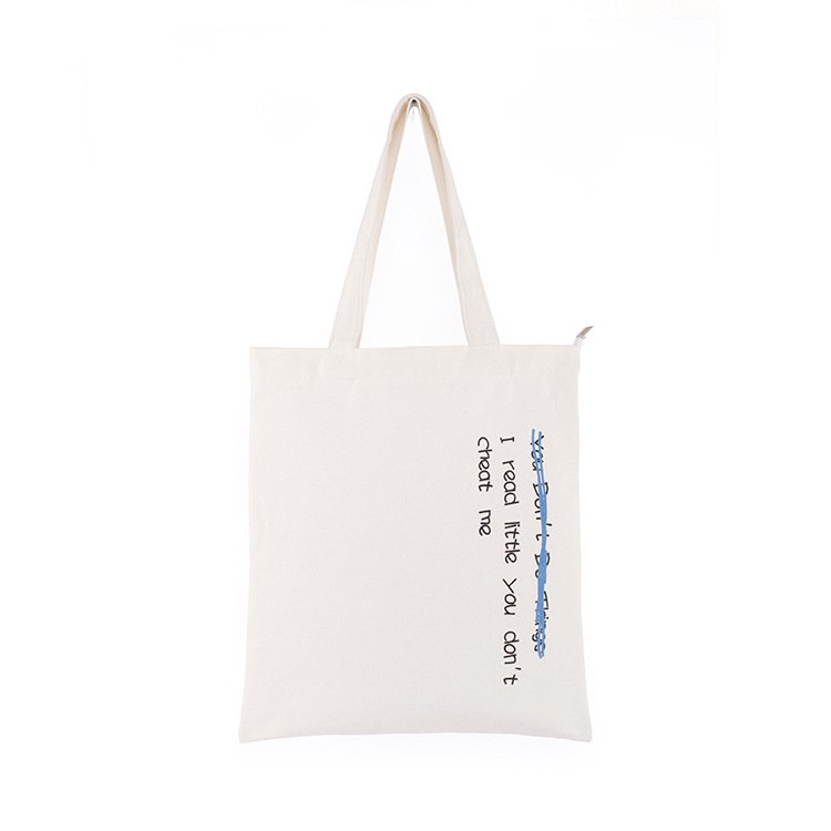 Wholesale Recycled Promotional Advertising Bags Canvas Tote Shopping Bag Opp Bag with Custom Printed Logo Recycle Organic Cotton