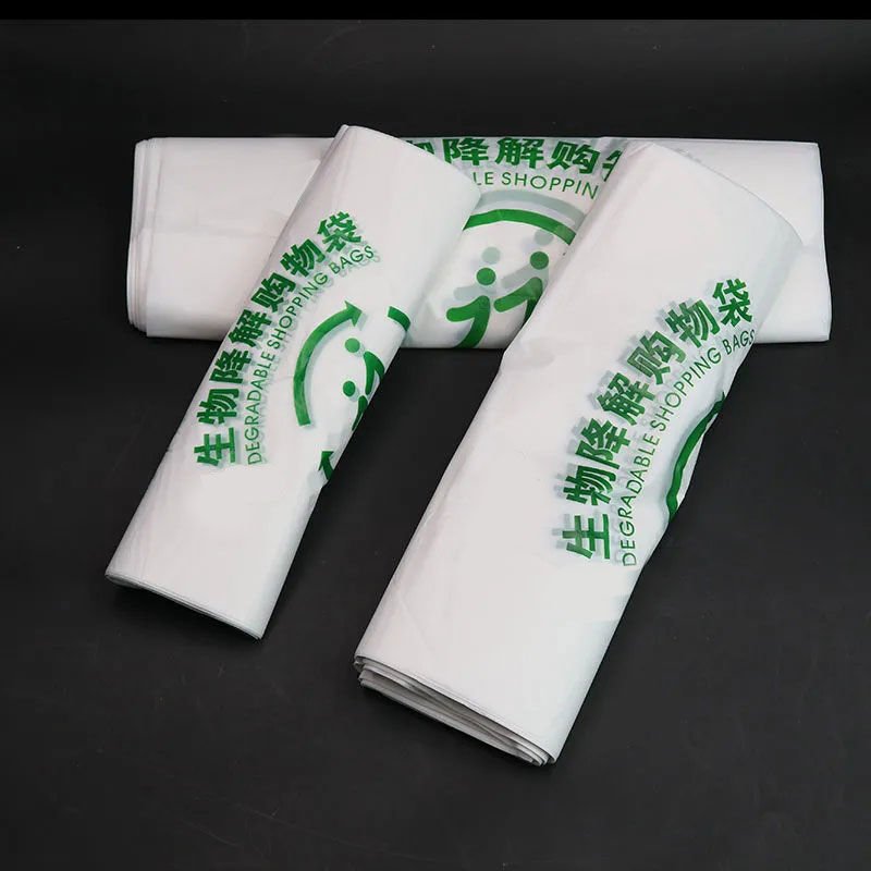 Low MOQ Brand New Restaurant Supermarket Biodegradable Compostable Vest Plastic Bag Take-out T shirt Plastic Shopping Bags