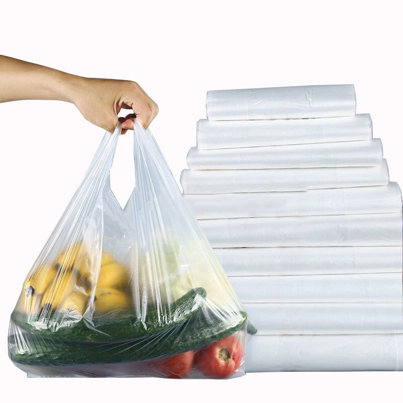 Low MOQ Brand New Restaurant Supermarket Biodegradable Compostable Vest Plastic Bag Take-out T shirt Plastic Shopping Bags