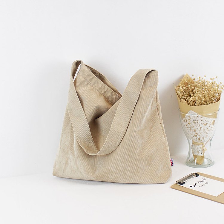Ladies Casual Eco Shopping Crossbody Bag Custom Fabric Crossbody Bag Women