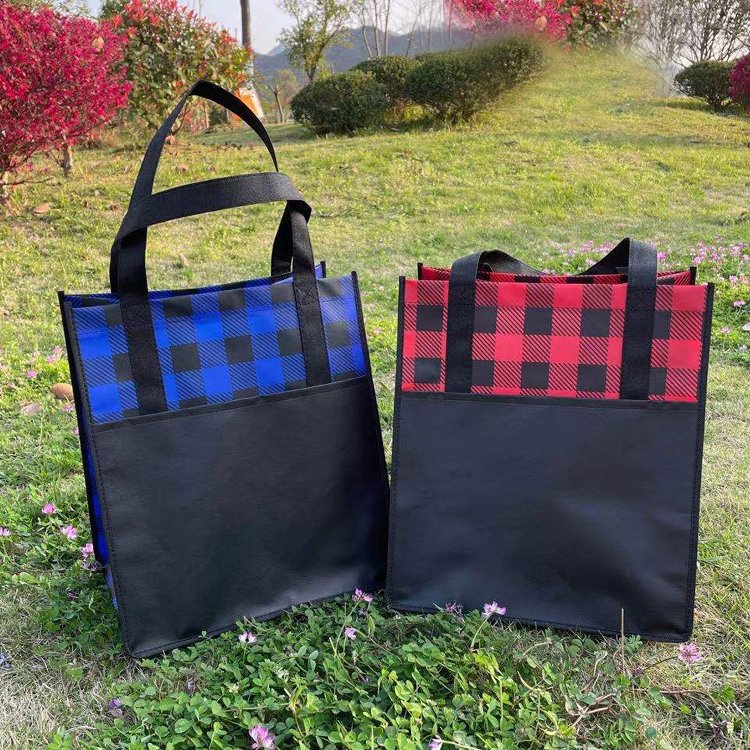 2021 NEW High quality custom TOTE PP non woven with pocket shopping bag