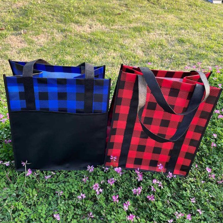 2021 NEW High quality custom TOTE PP non woven with pocket shopping bag