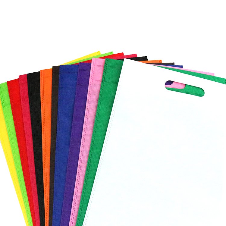 Eco Friendly Custom Logo Advertising Non-woven bag Nonwoven U Cut bag Non Woven Die Cut shopping Bag With Logos