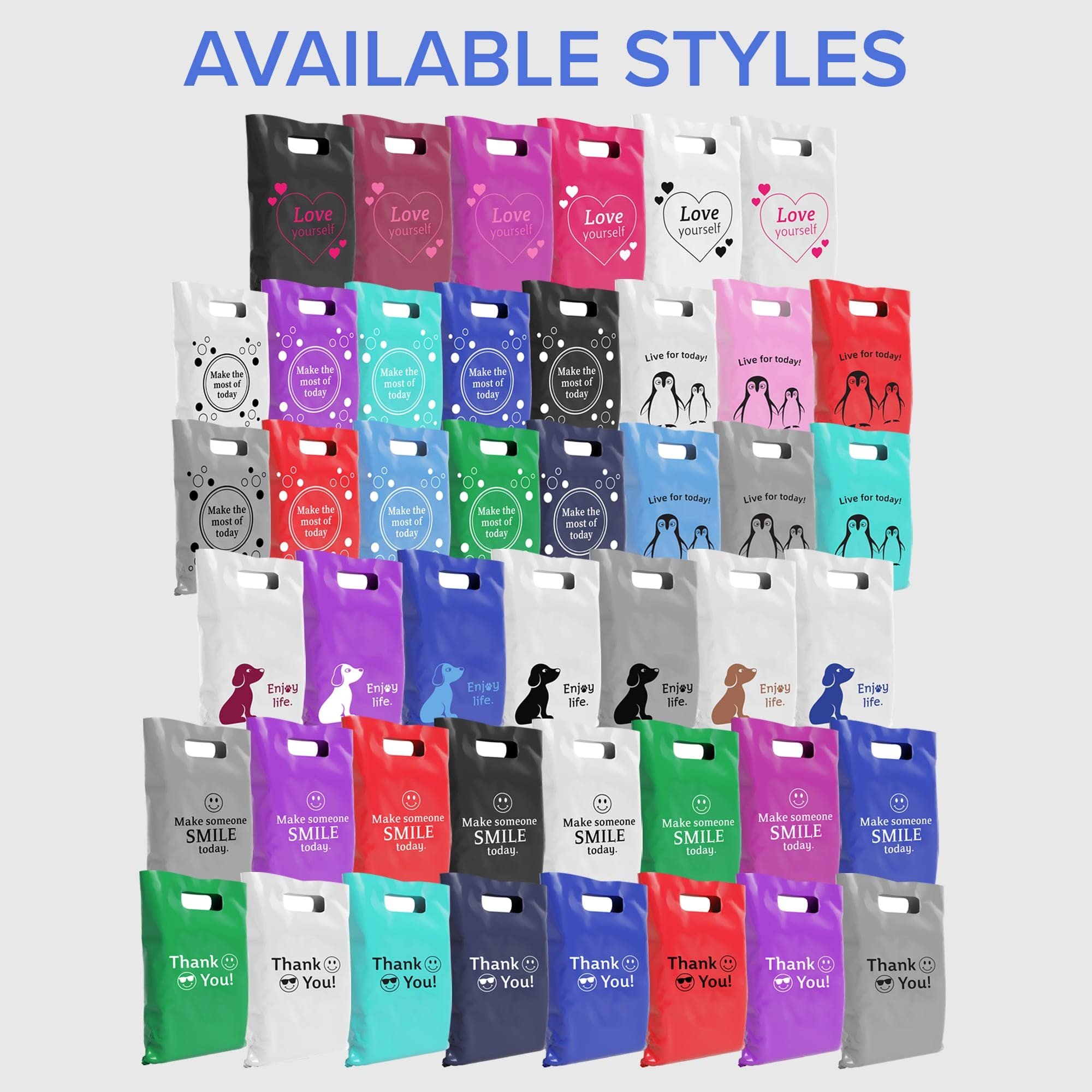 100% Recyclable Eco-friendly Black LDPE Plastic Die Cut Retail Shopping Pouch Cosmetics Gusset Bag Heat Seal Socks Storage