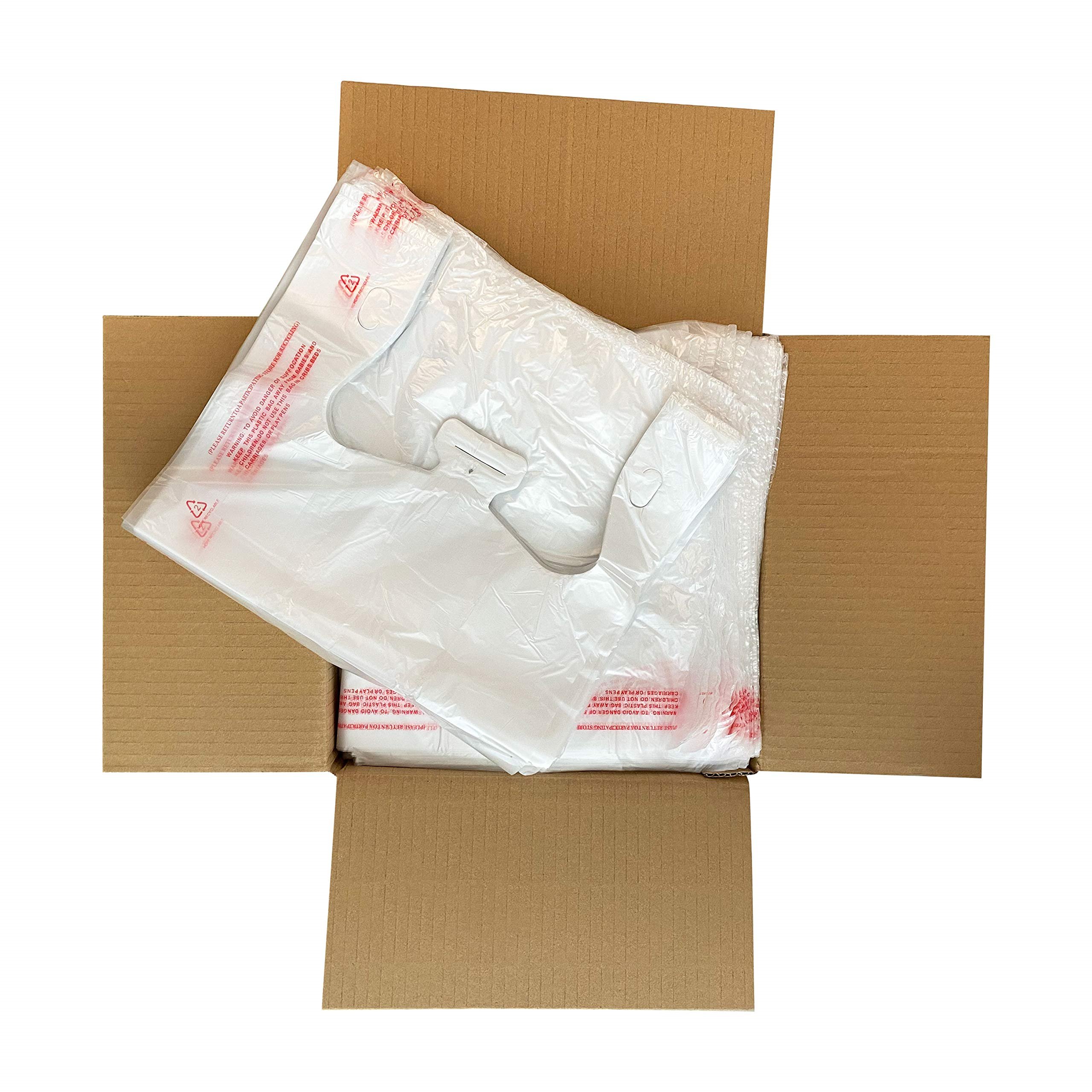 MU Wholesale Cheap Shopping Bag Custom Logos Compostable Clear Plastic Bag Black Plastic T shirt Bags
