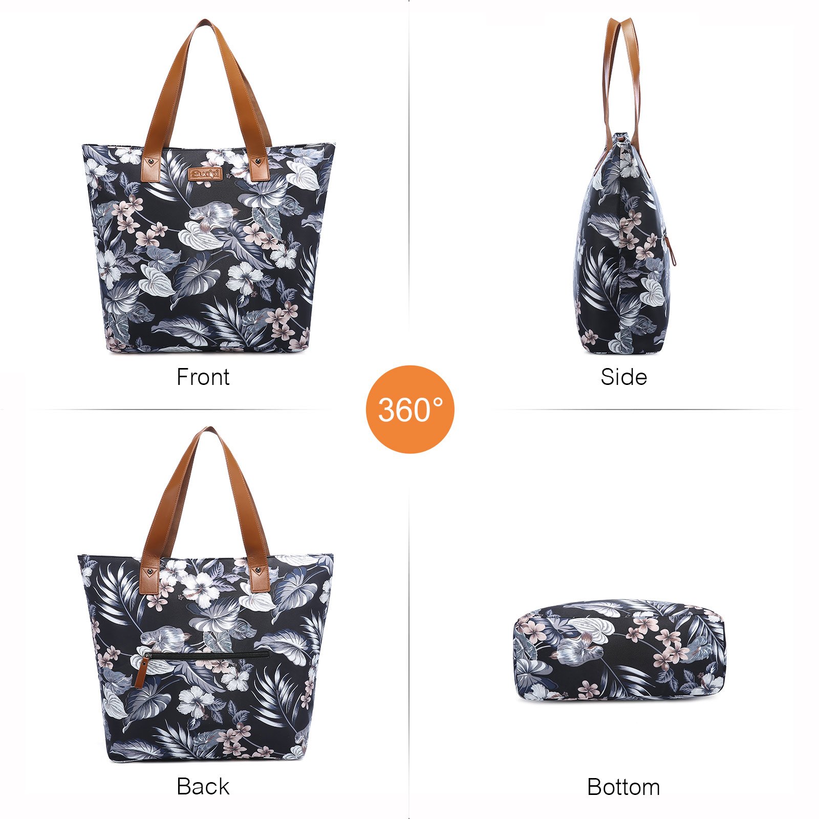 Sucipi Insulated Cooler Tote Large Insulated Beach Foldable Insulated Reusable Grocery bags women Shopping Bags cooler bags