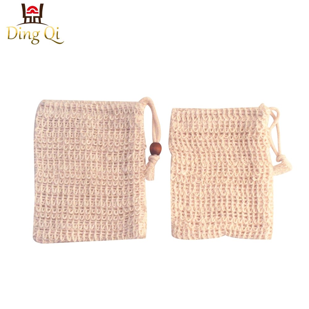 Colored reusable heavy duty natural fabric nylon net cotton drawstring mesh bag for fruits and vegetable