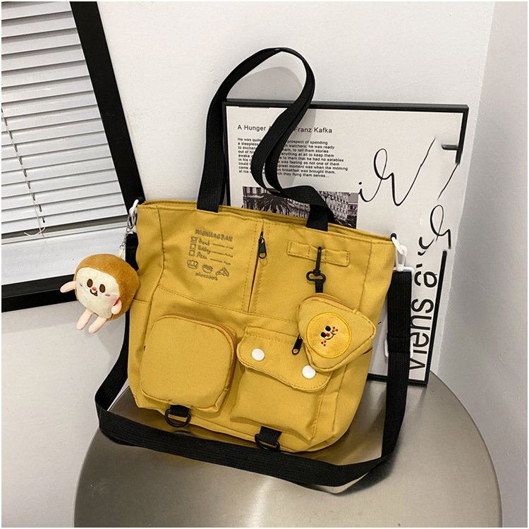 New Shopping Bags Simple Large Capacity Messenger Student Class Tutoring Bag Versatile Commuting Shoulder Tote Bag