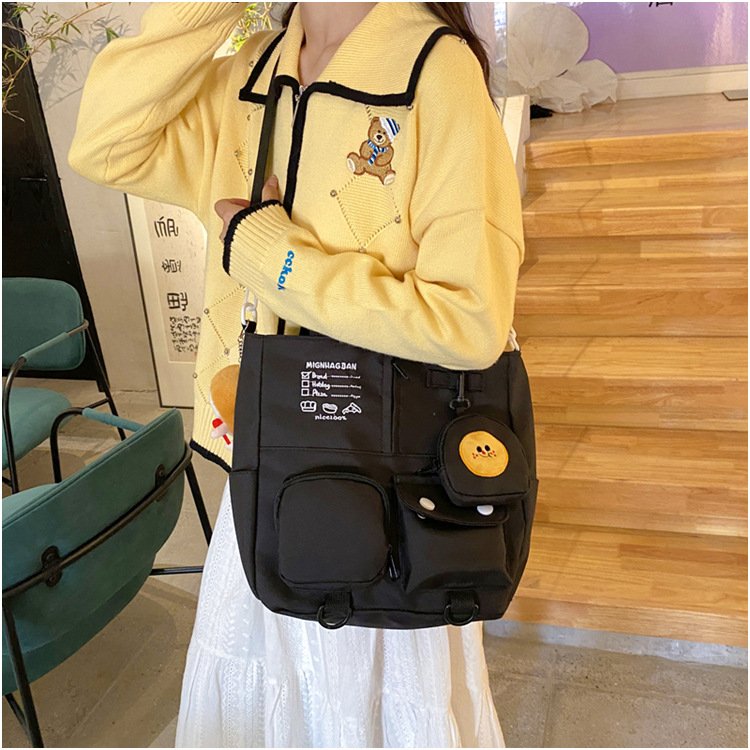 New Shopping Bags Simple Large Capacity Messenger Student Class Tutoring Bag Versatile Commuting Shoulder Tote Bag