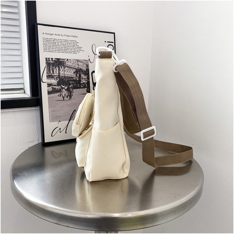 New Shopping Bags Simple Large Capacity Messenger Student Class Tutoring Bag Versatile Commuting Shoulder Tote Bag