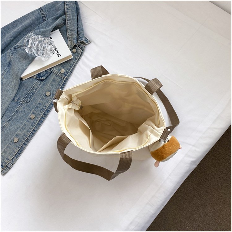 New Shopping Bags Simple Large Capacity Messenger Student Class Tutoring Bag Versatile Commuting Shoulder Tote Bag